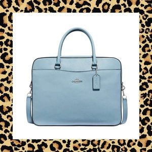 COACH Crossgrain Leather Laptop Bag Briefcase